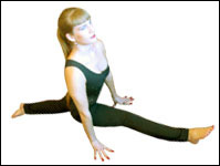 Front Splits Supine Hamstring Stretch