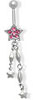 Shooting Star Dangling
Belly Button Ring