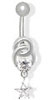 White Intertwined Circles
Belly Button Ring